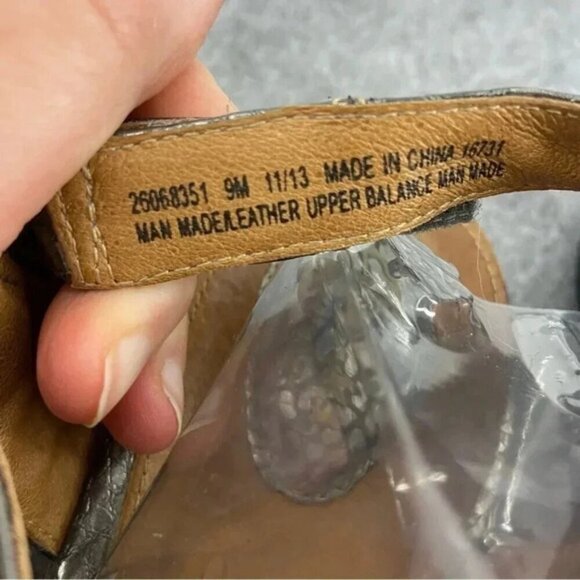 Clarks Artisan Silver Strappy Leather Sandals Women’s Size 9M - Picture 7 of 11